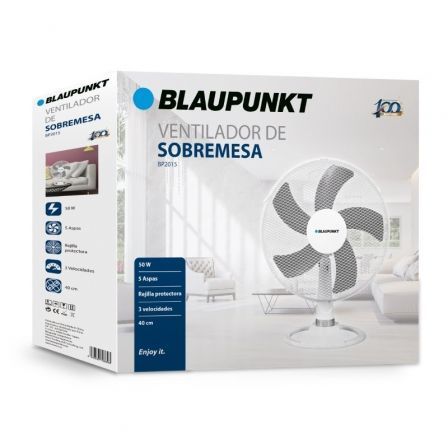 Blaupunkt Ventilador de Sobremesa BP2015 40 cm 5 Aspas 3 Velocidades Blaupunkt Ventilador de Sobremesa BP2015 40 cm 5 Aspas 3 Velocidades
